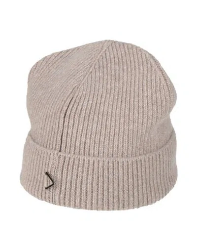 Aion Man Hat Taupe Size Onesize Wool, Cashmere In Gray