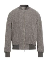 Aion Man Jacket Taupe Size 38 Virgin Wool, Alpaca Wool, Polyester In Gray