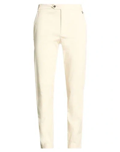 Aion Man Pants Beige Size 32 Cotton, Elastane In Neutral