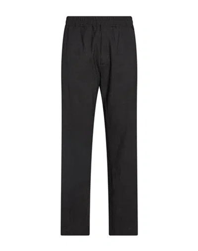 Aion Man Pants Charcoal Size 34 Cotton, Elastane In Blue
