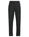Aion Man Pants Charcoal Size 38 Cotton, Elastane In Black