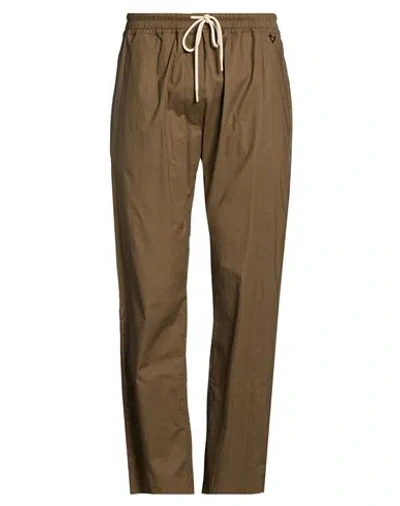 Aion Man Pants Military Green Size 38 Cotton In Brown