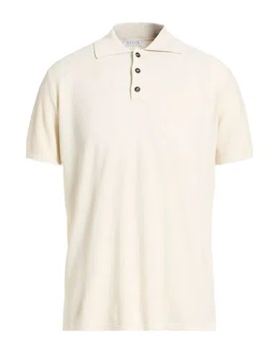 Aion Man Sweater Cream Size 42 Silk, Cotton In White