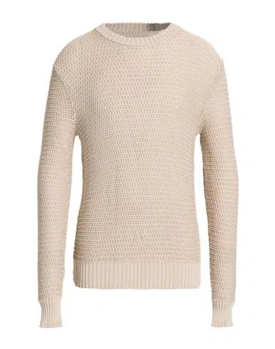 Aion Man Sweater Grey Size 38 Cotton In Neutral