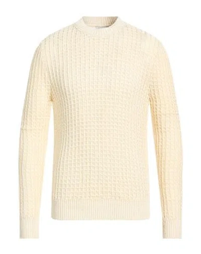 Aion Man Sweater Ivory Size 44 Linen, Silk In White