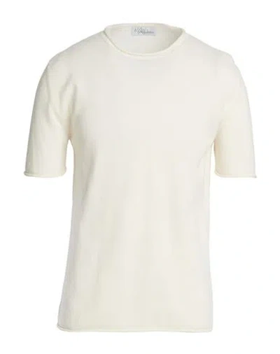 Aion Man Sweater Ivory Size S Cashmere In White
