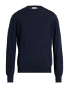 Aion Man Sweater Midnight Blue Size 40 Virgin Wool In Blue