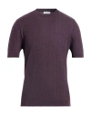 Aion Man Sweater Plum Size 38 Cashmere, Silk In Purple