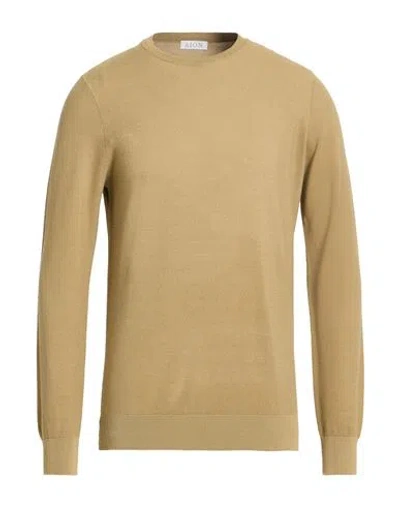 Aion Man Sweater Sage Green Size 44 Silk, Cotton In Brown