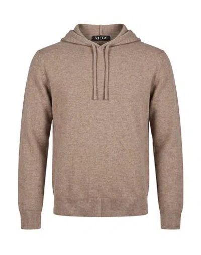 Aion Man Sweater Taupe Size 40 Cashmere In Brown