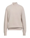 Aion Man Turtleneck Beige Size 38 Virgin Wool, Cashmere In Neutral