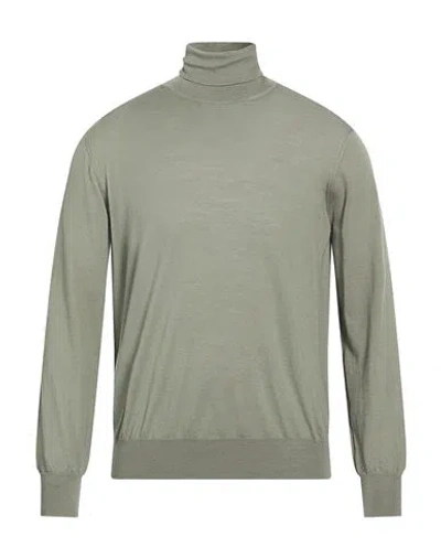 Aion Man Turtleneck Military Green Size 38 Virgin Wool