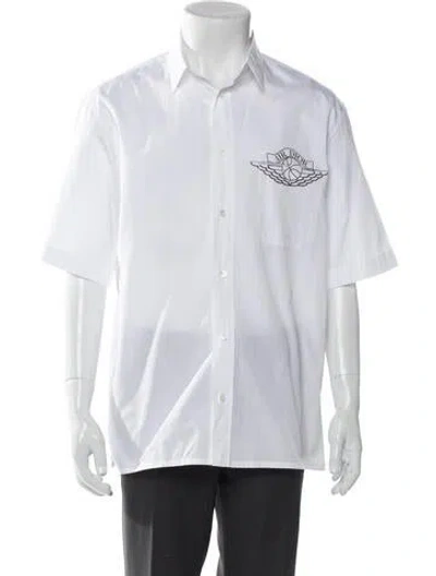 Pre-owned Air Dior 2020 Signature Logo Shirt In White