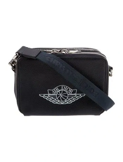 Pre-owned Air Dior Leather Crossbody Bag In Blue