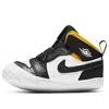 Air Jordan 1 Crib Bootie 'black Varsity Maize' In Multi