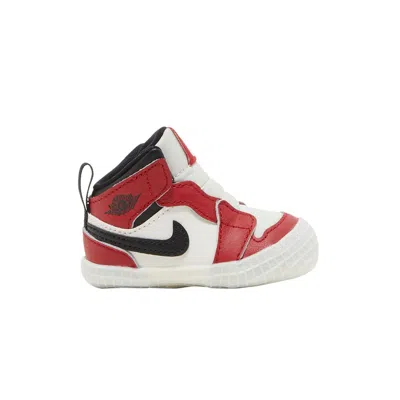 Pre-owned Air Jordan 1 Crib Bootie 'chicago Lost & Found' | Red | Infant Size 3