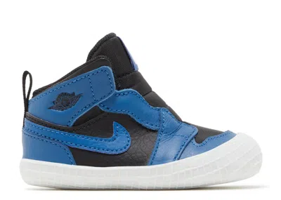 Air Jordan Babies'  1 Crib Bootie 'dark Marina Blue'