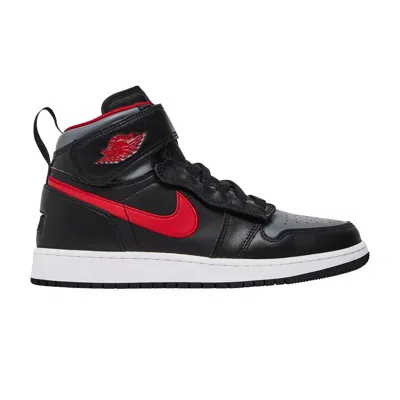 Pre-owned Air Jordan 1 High Flyease Gs 'smoke Grey Gym Red' | Black | Kid's Size 7