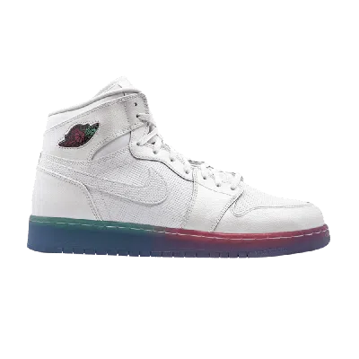 Pre-owned Air Jordan 1 High Premium Gs 'gradient Sole' In White
