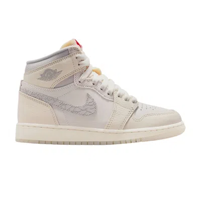 Pre-owned Air Jordan 1 High Retro Og Gs 'sail University Red' | Kid's Size 4.5
