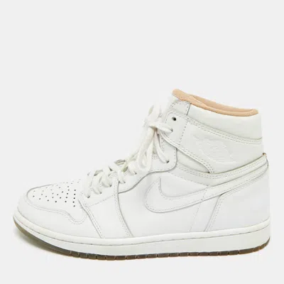 Air Jordan 1 High Top Sneakers In White