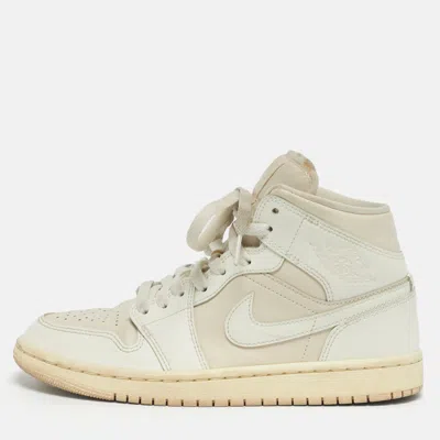 Air Jordan 1 High Top Sneakers In White