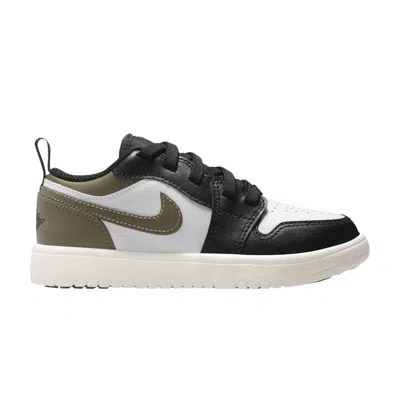 Pre-owned Air Jordan 1 Low Alt Ps 'black Toe Medium Olive' | Kid's Size 3