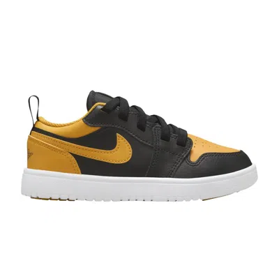 Pre-owned Air Jordan 1 Low Alt Ps 'black Yellow Ochre' | Kid's Size 12.5