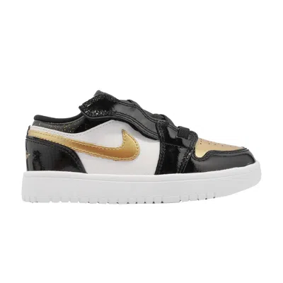 Pre-owned Air Jordan 1 Low Alt Se Bp 'gold Toe' | Black | Kid's Size 13