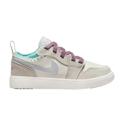 Pre-owned Air Jordan 1 Low Alt Se Ps 'sail Violet Dust' | Cream | Kid's Size 10.5