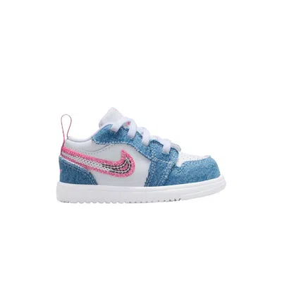 Pre-owned Air Jordan 1 Low Alt Se Td 'denim Sequin' | Blue | Infant Size 6