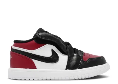 Air Jordan Babies'  1 Low Alt Td 'bred Toe' In Red