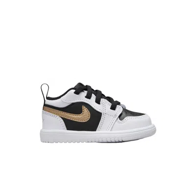 Pre-owned Air Jordan 1 Low Alt Td 'gold Swoosh' | White | Infant Size 9
