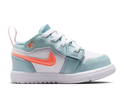 Air Jordan Babies'  1 Low Alt Td 'ocean Bliss White' In Green