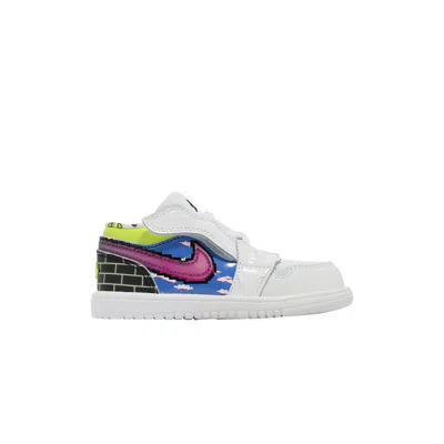 Pre-owned Air Jordan 1 Low Alt Td 'old School Gaming' | White | Infant Size 3