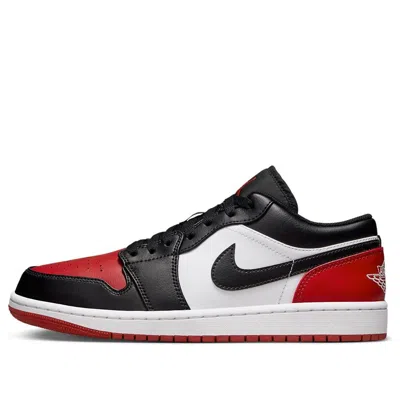 Air Jordan 1 Low 'bred Toe' In Black