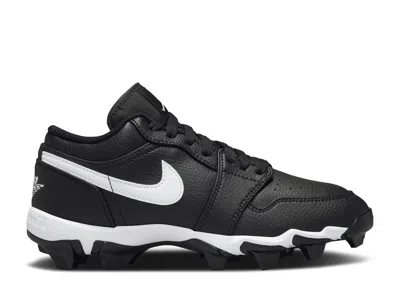Air Jordan Kids'  1 Low Cleat Gs 'black White'