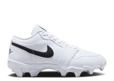 Air Jordan Kids'  1 Low Cleat Gs 'white Black'