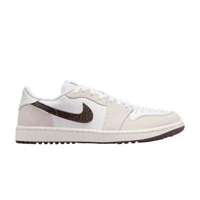 Pre-owned Air Jordan 1 Low Golf 'light Orewood Elephant' | White | Men's Size 12.5