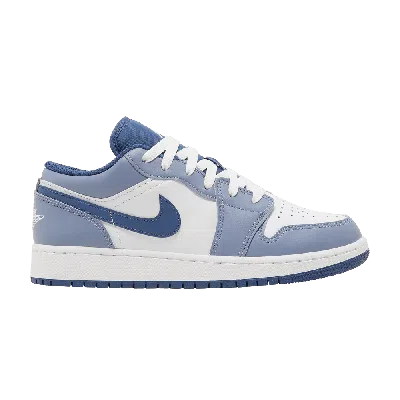 Pre-owned Air Jordan 1 Low Gs 'ashen Slate' In White