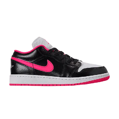 Pre-owned Air Jordan 1 Low Gs 'black Hyper Pink'