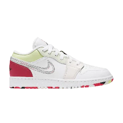 Pre-owned Air Jordan 1 Low Gs 'ember Glow' In White