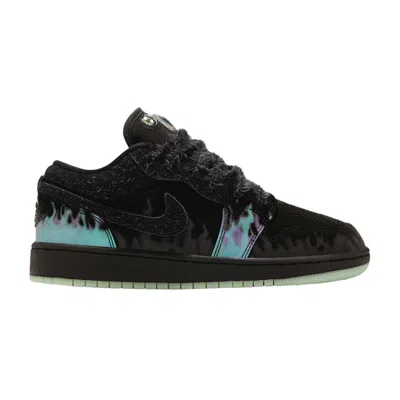 Pre-owned Air Jordan 1 Low Gs 'fortune Fly' | Black | Kid's Size 4