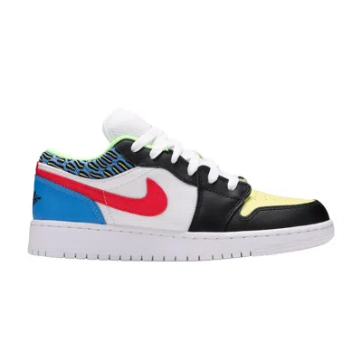 Pre-owned Air Jordan 1 Low Gs 'funky Patterns' | White | Kid's Size 4