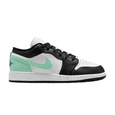 Pre-owned Air Jordan 1 Low Gs 'green Glow' | White | Kid's Size 11