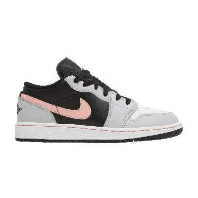 Pre-owned Air Jordan 1 Low Gs 'grey Fog Bleached Coral' In Black