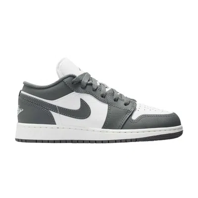 Pre-owned Air Jordan 1 Low Gs 'iron Grey Summit White' | Kid's Size 6 In Gray