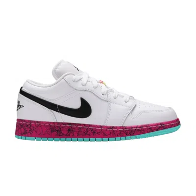 Pre-owned Air Jordan 1 Low Gs 'multi-color' | White | Kid's Size 7