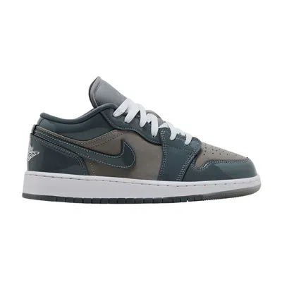 Pre-owned Air Jordan 1 Low Gs 'patent Cool Grey' | Kid's Size 3.5 In Gray