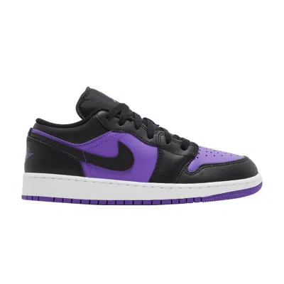 Pre-owned Air Jordan 1 Low Gs 'purple Venom' | Kid's Size 4.5